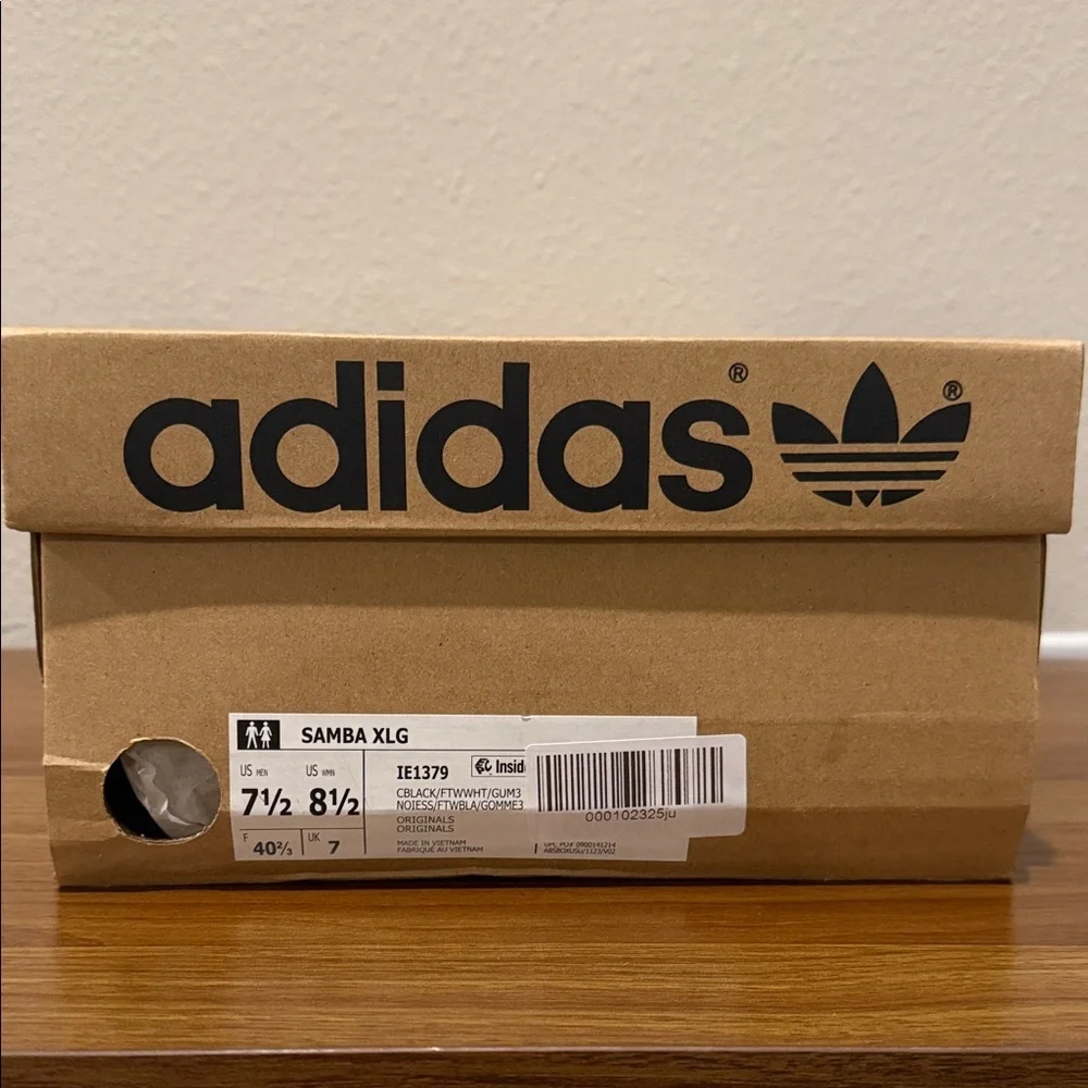 Adidas Samba XLG Shoes Black and White - Picture 9 of 10